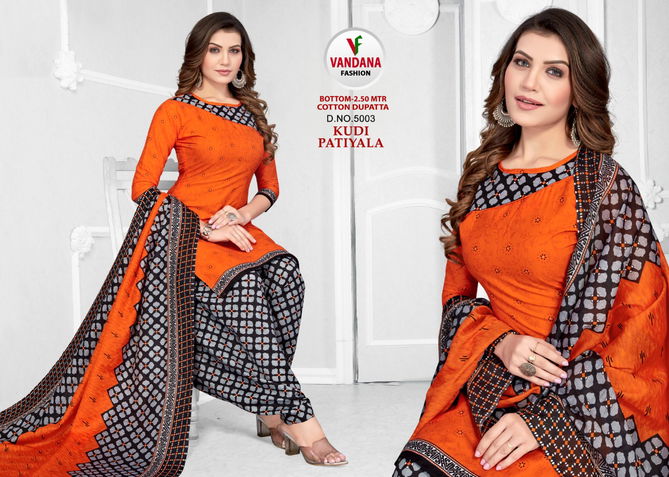 Vandana Kudi Patiyala 5 Casual Wear Heavy Wholesale Dress Material Collection